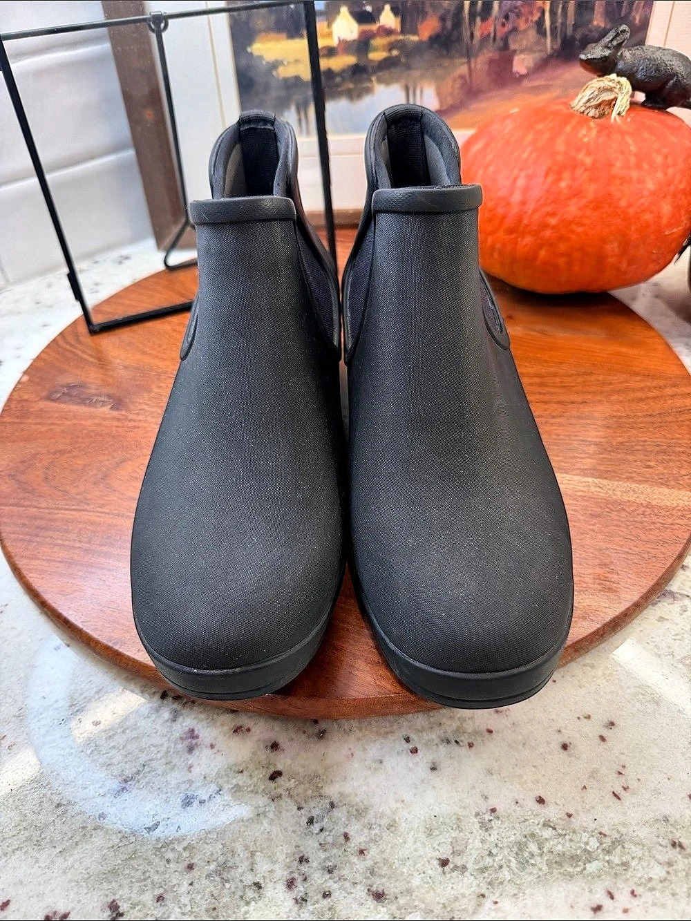 BOGS Vista Wedge Women's Black US 7 Wedge Rain Boots